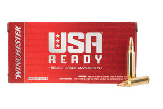 Winchester USA 223 rem ammo is loaded with an open tip bullet